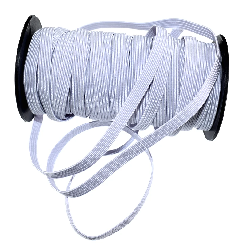 Free Shipping 20yards 1/3" Elastic Bands Soft Knitted Braided Flat Width Stretchy Braided For Sewing Clothing DIY Mask 8.0mm
Free Shipping 20yards 1/3" Elastic Bands Soft Knitted Braided Flat Width Stretchy Braided For Sewing Clothing DIY Mask 8.0mm