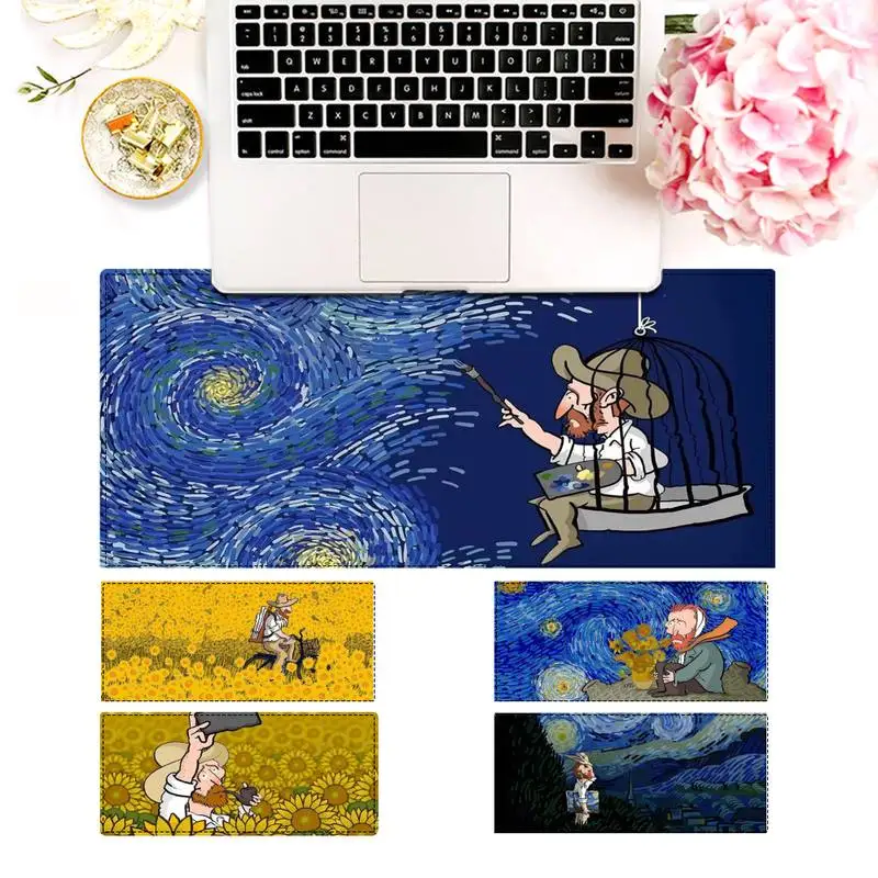 Funny Cartoon Van Gogh Creative Mouse Pad Gaming MousePad Large Big Mouse Mat Desktop Mat Computer Mouse pad For Overwatch
Funny Cartoon Van Gogh Creative Mouse Pad Gaming MousePad Large Big Mouse Mat Desktop Mat Computer Mouse pad For Overwatch