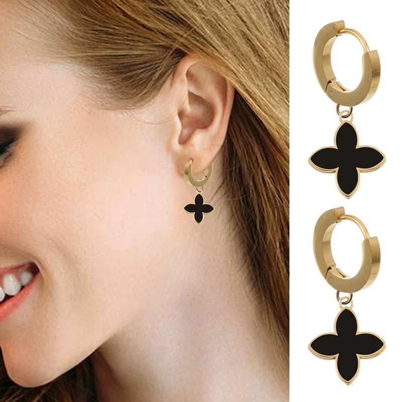 Korean Fashion Four-leaf Clover Earrings Female Luxury Gold/Silver Color Jewelry for Girls and Women
Korean Fashion Four-leaf Clover Earrings Female Luxury Gold/Silver Color Jewelry for Girls and Women