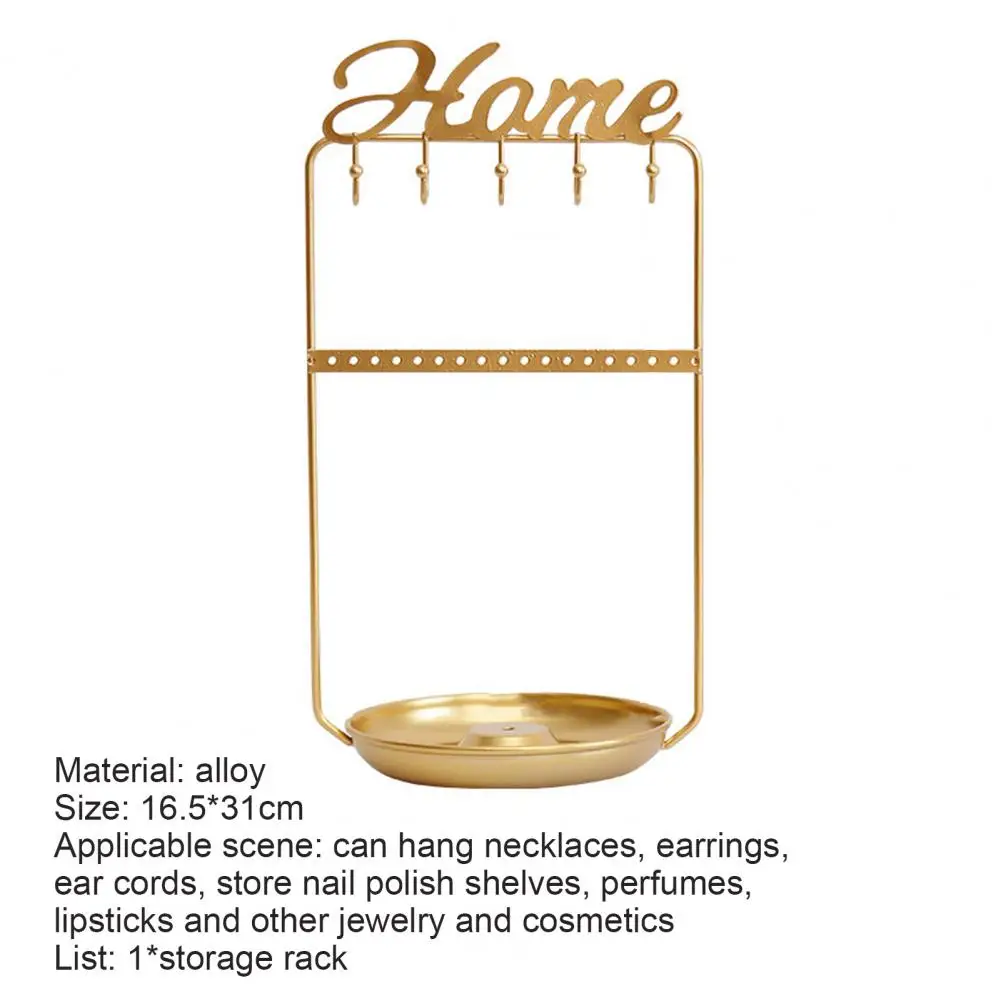 Multi-functional Jewelry Display Metal Earrings Organizer Holder Necklace Bracelet Rack 2 Layers Stand Jewelry Storage for Home
Multi-functional Jewelry Display Metal Earrings Organizer Holder Necklace Bracelet Rack 2 Layers Stand Jewelry Storage for Home