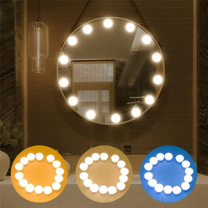 LED Makeup Mirror Light Bulb Hollywood Vanity Lights Touch Switch Light String Waterproof Dimming Wall Lamp USB Charging 
LED Makeup Mirror Light Bulb Hollywood Vanity Lights Touch Switch Light String Waterproof Dimming Wall Lamp USB Charging