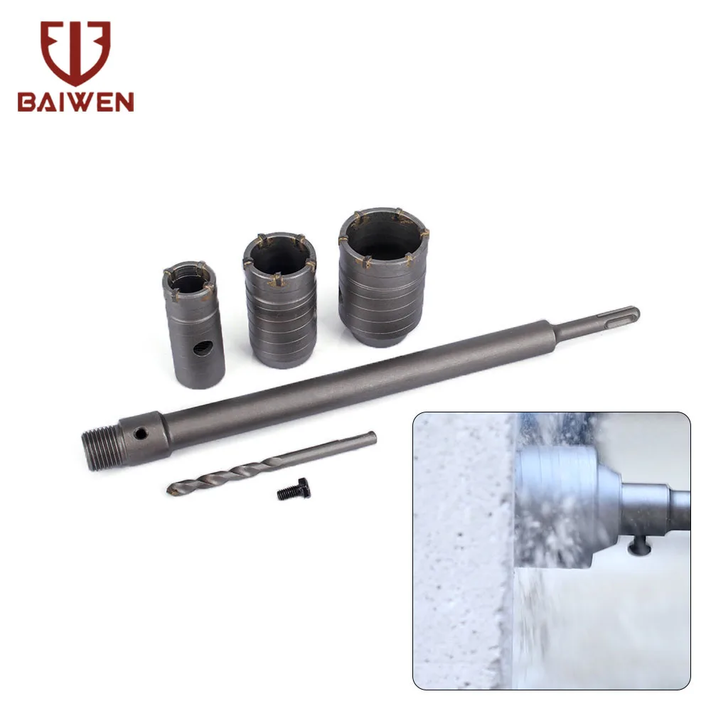 30/40/50mm SDS Plus Wall Hole Saw Cutter Concrete Cement Stone Wall Drill Bit For Wall Masonry Brick Stone Coment Drilling kit
30/40/50mm SDS Plus Wall Hole Saw Cutter Concrete Cement Stone Wall Drill Bit For Wall Masonry Brick Stone Coment Drilling kit