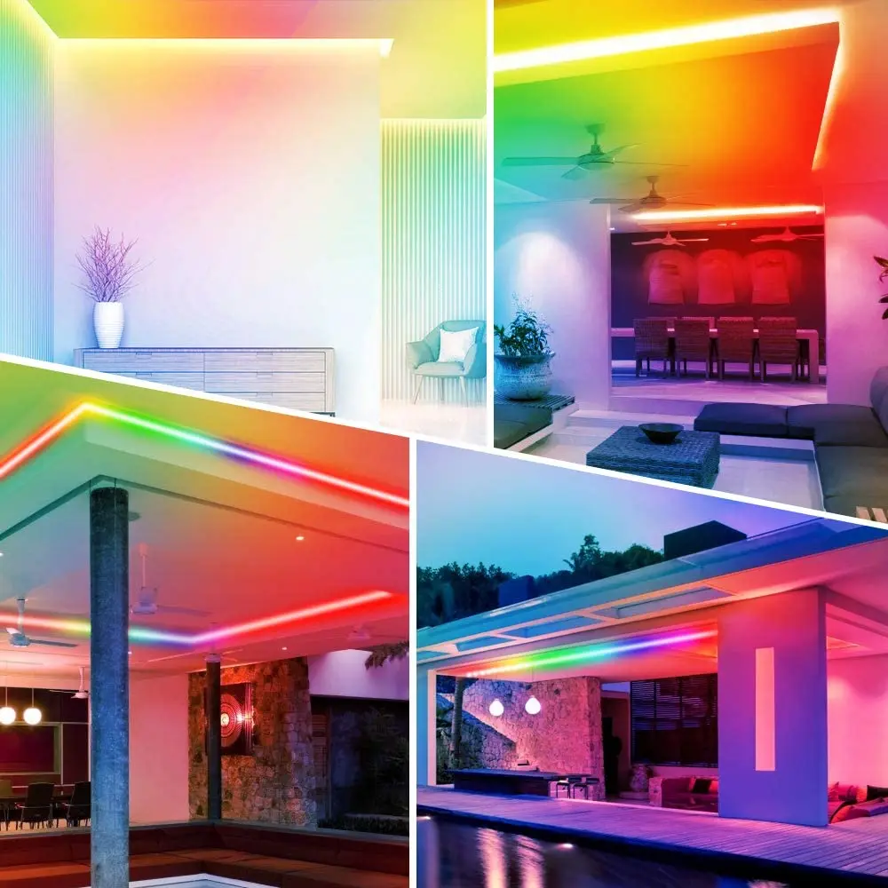 5m 32.8ft Dream Color LED Lights for Room WS2811 RGB Tape 5050 LED Strip 12V Night Lamp Ribbon Flex Neon Light with Remote 24key
5m 32.8ft Dream Color LED Lights for Room WS2811 RGB Tape 5050 LED Strip 12V Night Lamp Ribbon Flex Neon Light with Remote 24key