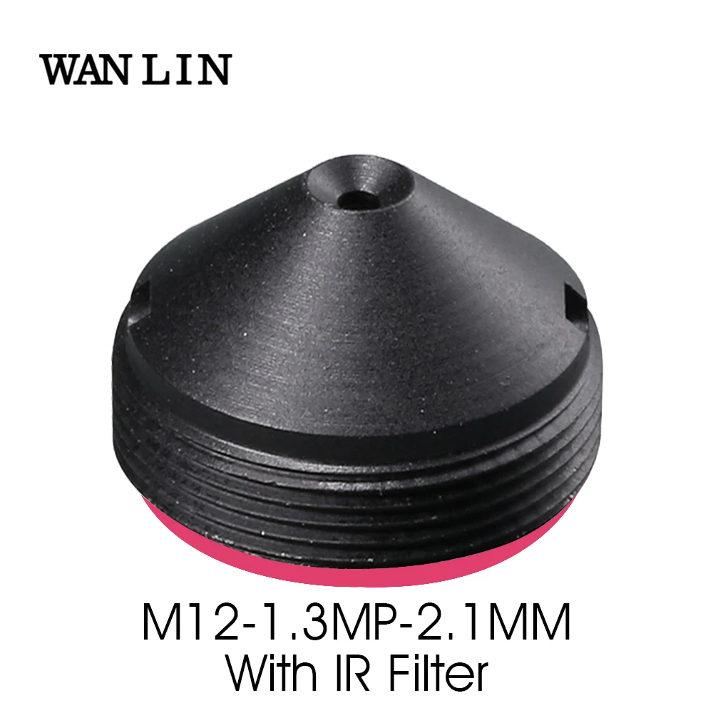 HD 1.3MP 2.1mm Cone pinhole lens with Ir Filter for Security Camera M12*0.5 mount 1/4" Image Format F2.4 Viewangle 130Degree
HD 1.3MP 2.1mm Cone pinhole lens with Ir Filter for Security Camera M12*0.5 mount 1/4" Image Format F2.4 Viewangle 130Degree