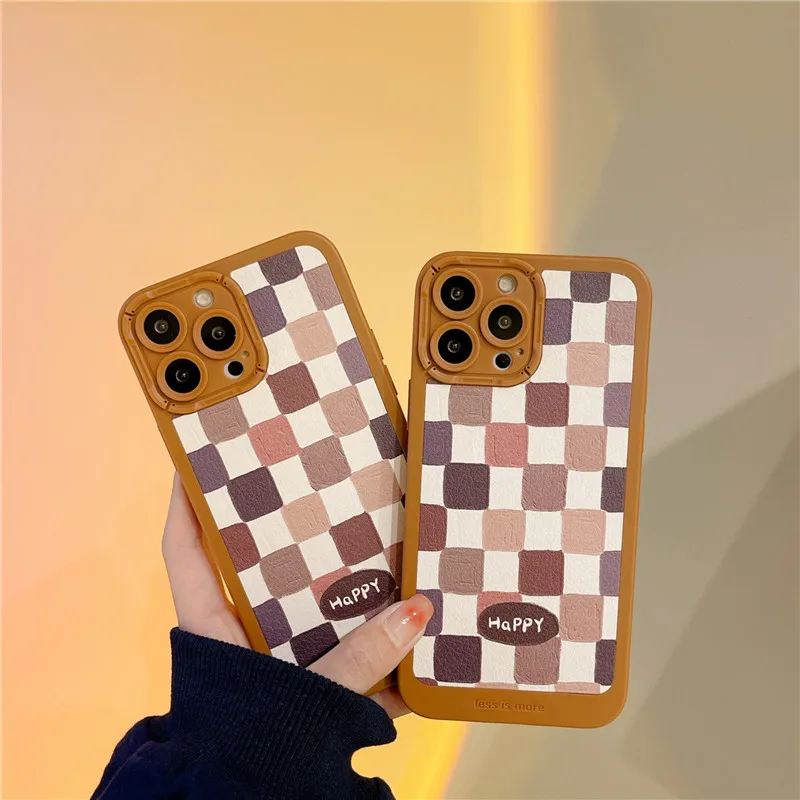 Fashion Cross Color Checkerboard Handsome Phone Case For iphone 13 12 11 Pro Max X XS XR Shockproof Leather Protection Cover
Fashion Cross Color Checkerboard Handsome Phone Case For iphone 13 12 11 Pro Max X XS XR Shockproof Leather Protection Cover