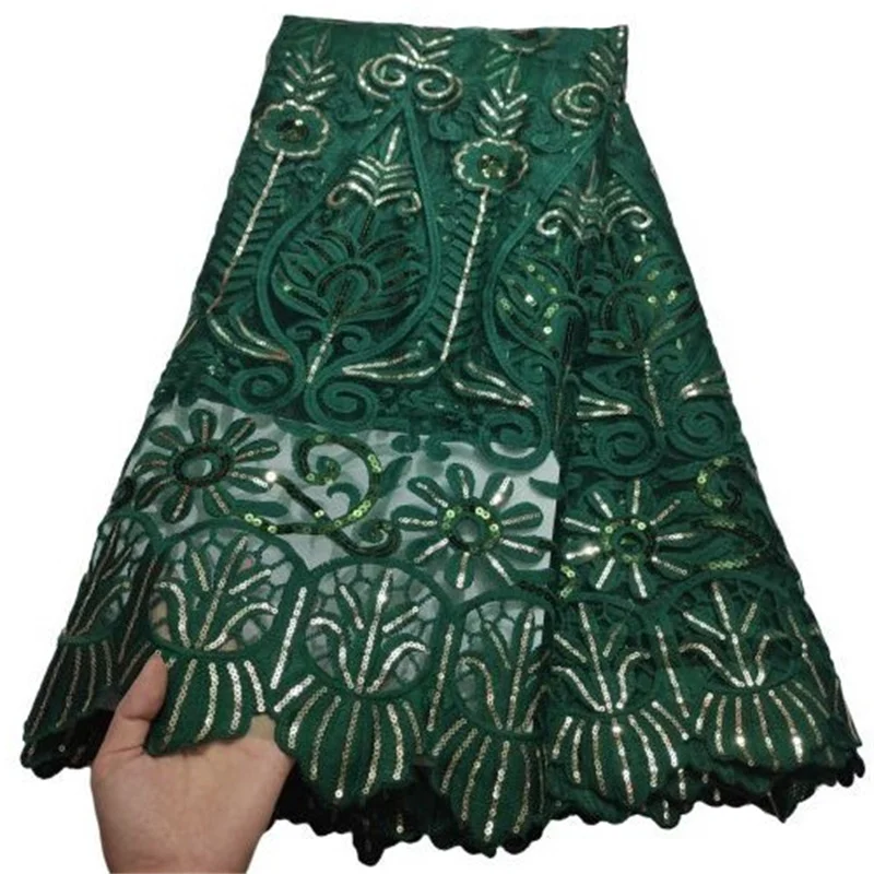 Nigerian Lace Fabrics 2022 Green/Gold High Quality Lace African Lace Fabric With Sequins French Lace Fabric For Dress Sewing
Nigerian Lace Fabrics 2022 Green/Gold High Quality Lace African Lace Fabric With Sequins French Lace Fabric For Dress Sewing
