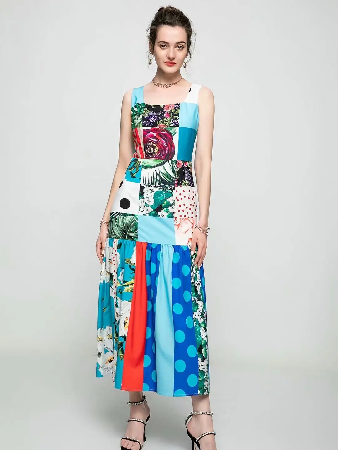 2021 summer new women's dress square neckline waist thin sleeveless fishtail dress ethnic style long dress seaside holiday eveni
2021 summer new women's dress square neckline waist thin sleeveless fishtail dress ethnic style long dress seaside holiday eveni
