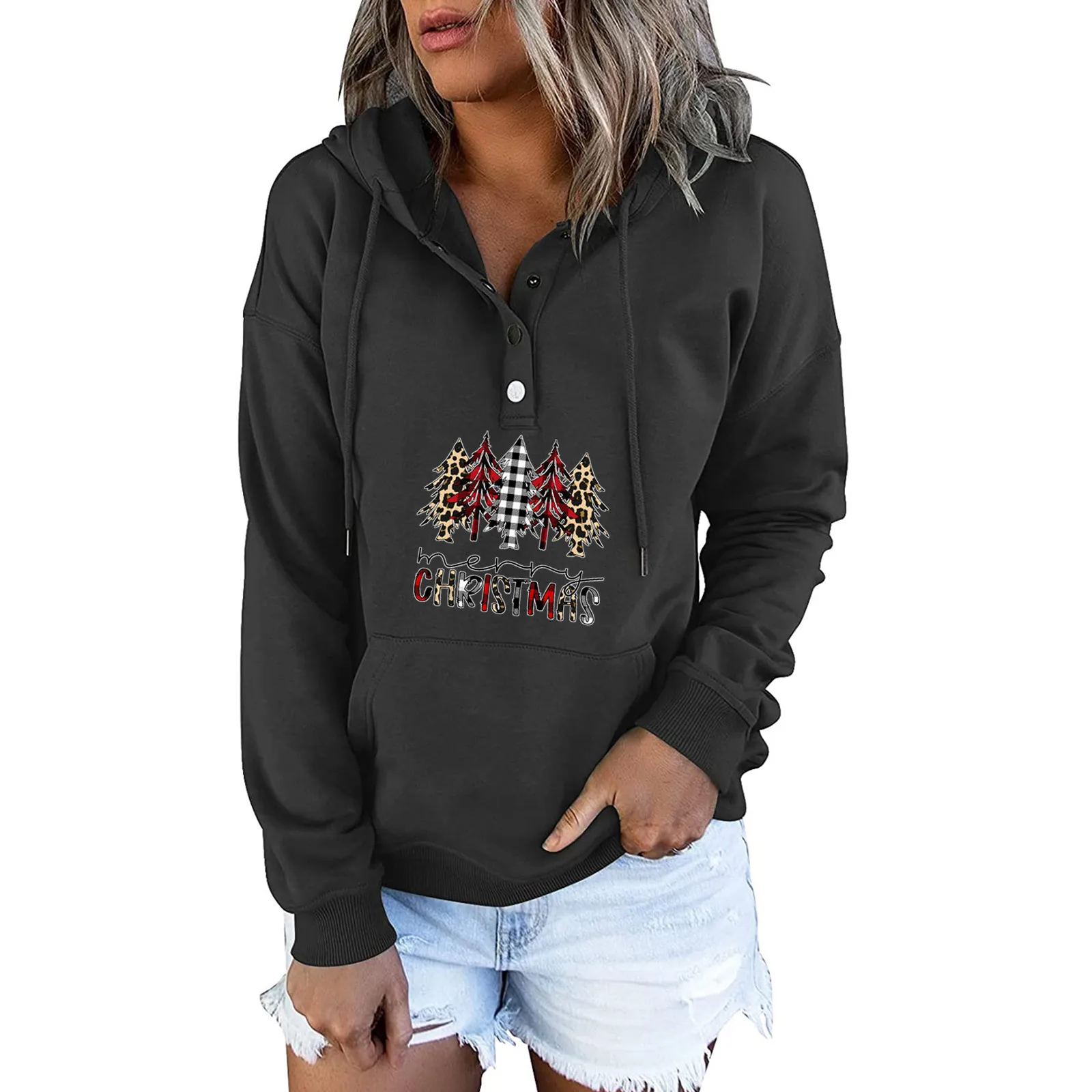 Autumn Winter 2021 Fashion Women Clothes Long Sleeve Christmas Oversized Hooded Sweatshirt Casual Pocket Hoodies Pullover Tops
Autumn Winter 2021 Fashion Women Clothes Long Sleeve Christmas Oversized Hooded Sweatshirt Casual Pocket Hoodies Pullover Tops
