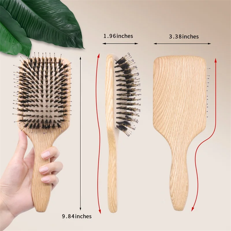 1PC Peine Madera OAK Wood HairBrush Wood Comb Brosse Sanglier Brush Hair Extension Airbag Brush Boar Bristle Brush Straightener
1PC Peine Madera OAK Wood HairBrush Wood Comb Brosse Sanglier Brush Hair Extension Airbag Brush Boar Bristle Brush Straightener