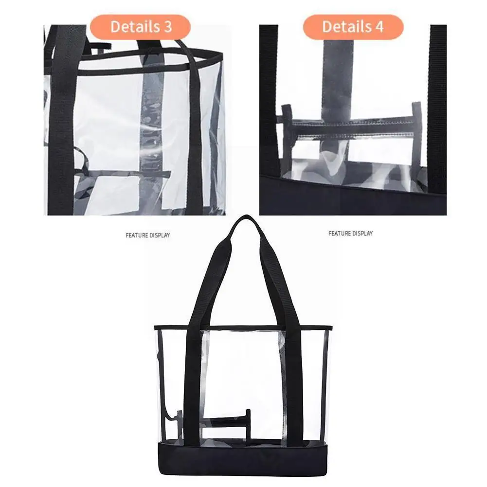 Transparent Jelly Bag Travel Bag Transparent PVC Fashion Bag Beach Tote Portable Bag Handbag Bag Shopping Storage Travel K0M9
Transparent Jelly Bag Travel Bag Transparent PVC Fashion Bag Beach Tote Portable Bag Handbag Bag Shopping Storage Travel K0M9