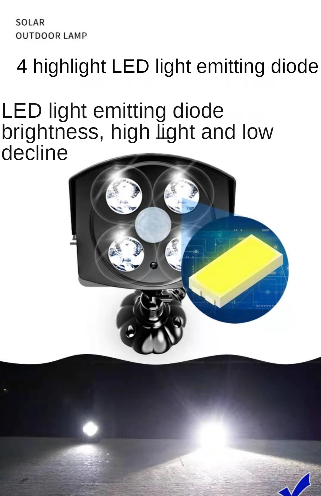 Solar Simulation Monitoring Wall Lamp Outdoor waterproof Lightning Protection Moisture Proof Human Body Induction Wall Lamp
Solar Simulation Monitoring Wall Lamp Outdoor waterproof Lightning Protection Moisture Proof Human Body Induction Wall Lamp