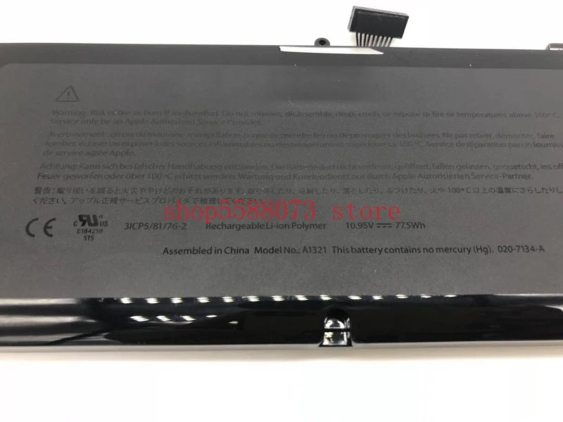 New A1321 Battery for Apple MacBook Pro 15" A1286 2009 2010 Version 020-6380-A MC118LL/A MC372 MC371 MB985 MB986LL/A
New A1321 Battery for Apple MacBook Pro 15" A1286 2009 2010 Version 020-6380-A MC118LL/A MC372 MC371 MB985 MB986LL/A