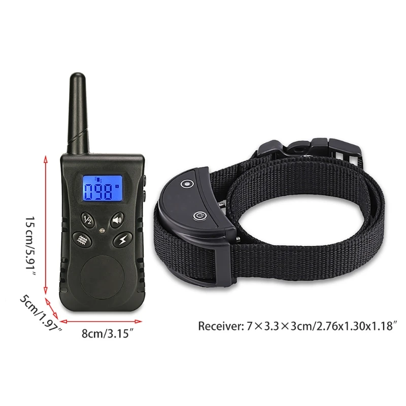 Remote Control Bark Arrester Dog Training Collar Pet Bark Control Barking Containment Transmitter Dog Fence Outdoor Safe
Remote Control Bark Arrester Dog Training Collar Pet Bark Control Barking Containment Transmitter Dog Fence Outdoor Safe