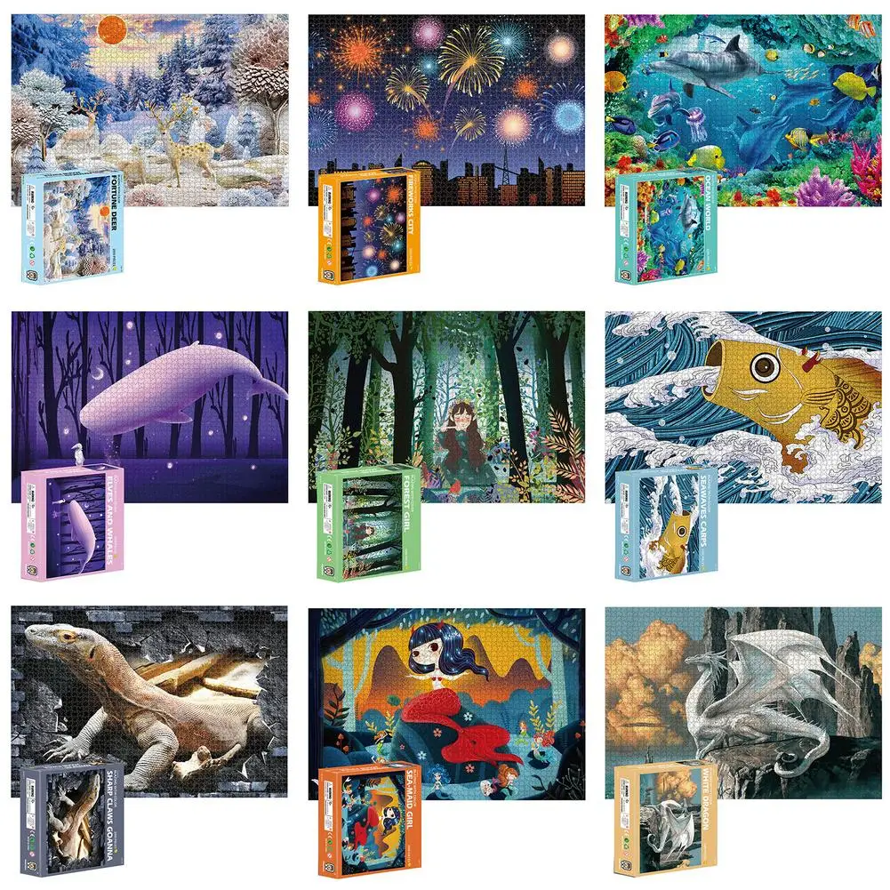 Jigsaw Puzzles 2000 Pieces Paper Scenery Sea World Cartoon Puzzle for Adults Children Educational Toys Gifts
Jigsaw Puzzles 2000 Pieces Paper Scenery Sea World Cartoon Puzzle for Adults Children Educational Toys Gifts