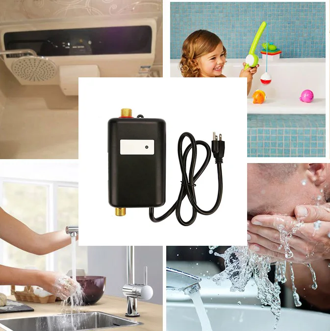 3000W Instant Electric Tankless Hot Water Heater for Bathroom Kitchen Washing Faucet for Home Kitchen Facilities 10.5x20cm WWO
3000W Instant Electric Tankless Hot Water Heater for Bathroom Kitchen Washing Faucet for Home Kitchen Facilities 10.5x20cm WWO
