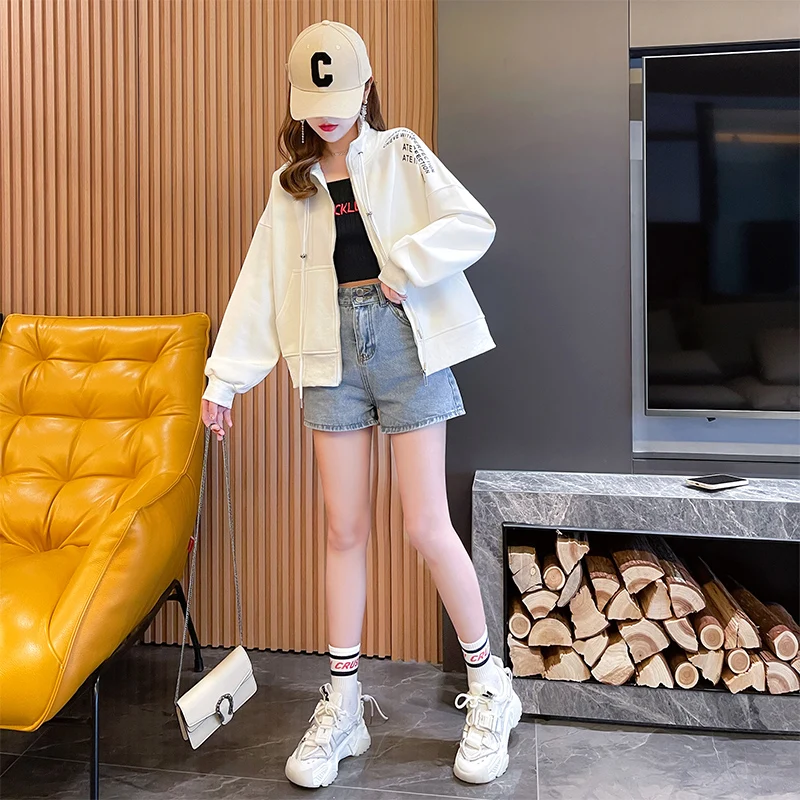 New Aquarius&X Fashion Women Thin Coat Female Long Sleeve Open Stitch White Jackets SIze 2XL College Style Drawstring Clothes
New Aquarius&X Fashion Women Thin Coat Female Long Sleeve Open Stitch White Jackets SIze 2XL College Style Drawstring Clothes