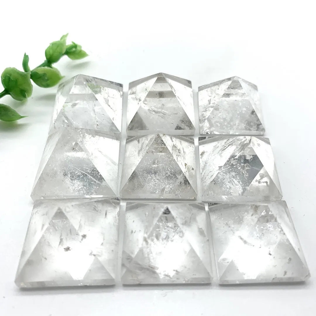 20mm Natural White Quartz Crystal Pyramid Reiki Energy Tower Home Ornaments Healing Decoration Stones
20mm Natural White Quartz Crystal Pyramid Reiki Energy Tower Home Ornaments Healing Decoration Stones