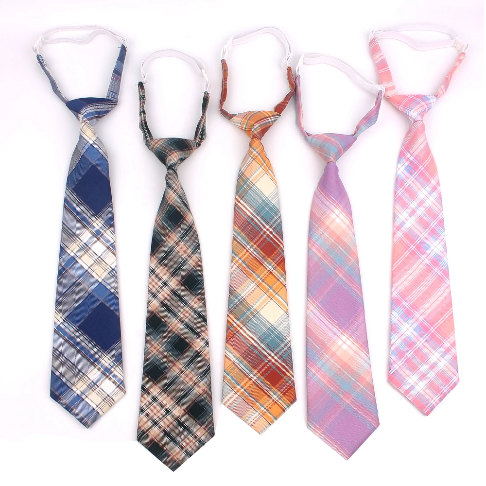 Skinny Ties for Men Women Casual Plaid Necktie Suits Boys Girls Ties Slim Men Necktie Gravatas Simple Lazy Person Student Tie 
Skinny Ties for Men Women Casual Plaid Necktie Suits Boys Girls Ties Slim Men Necktie Gravatas Simple Lazy Person Student Tie