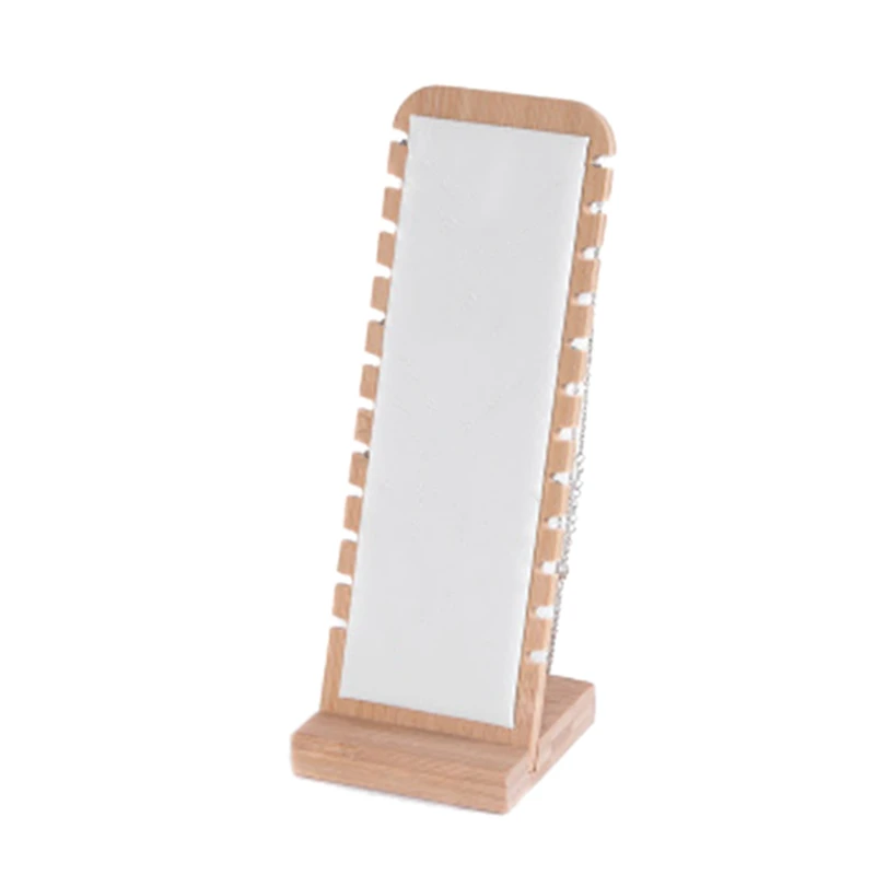 Modern Bamboo Necklace Jewelry Storage Rack Desktop Display Board Necklace Display Stand
Modern Bamboo Necklace Jewelry Storage Rack Desktop Display Board Necklace Display Stand