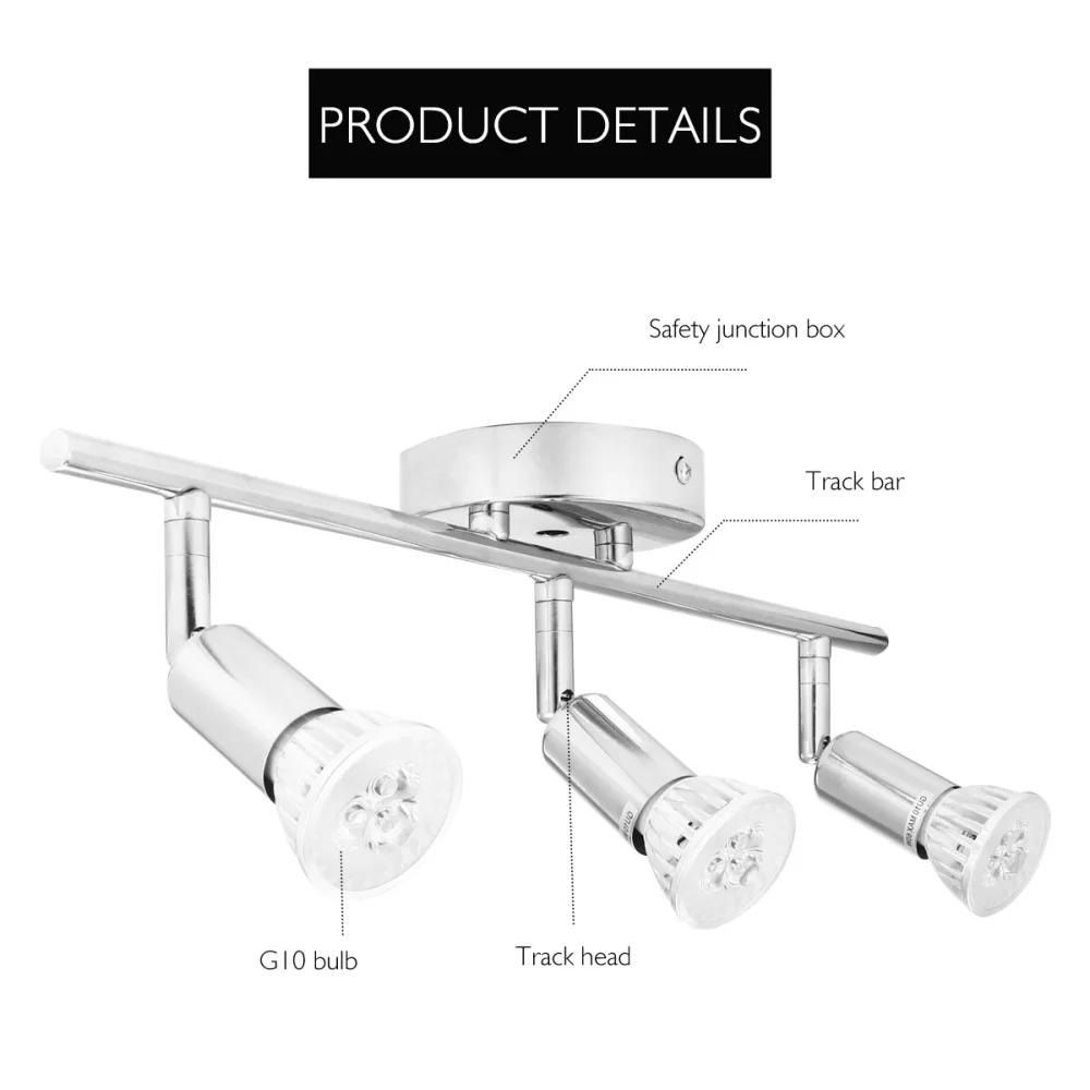 1pc LED Spotlights Decorative Ceiling Lamps Modern Style Ceiling Light Silver
1pc LED Spotlights Decorative Ceiling Lamps Modern Style Ceiling Light Silver