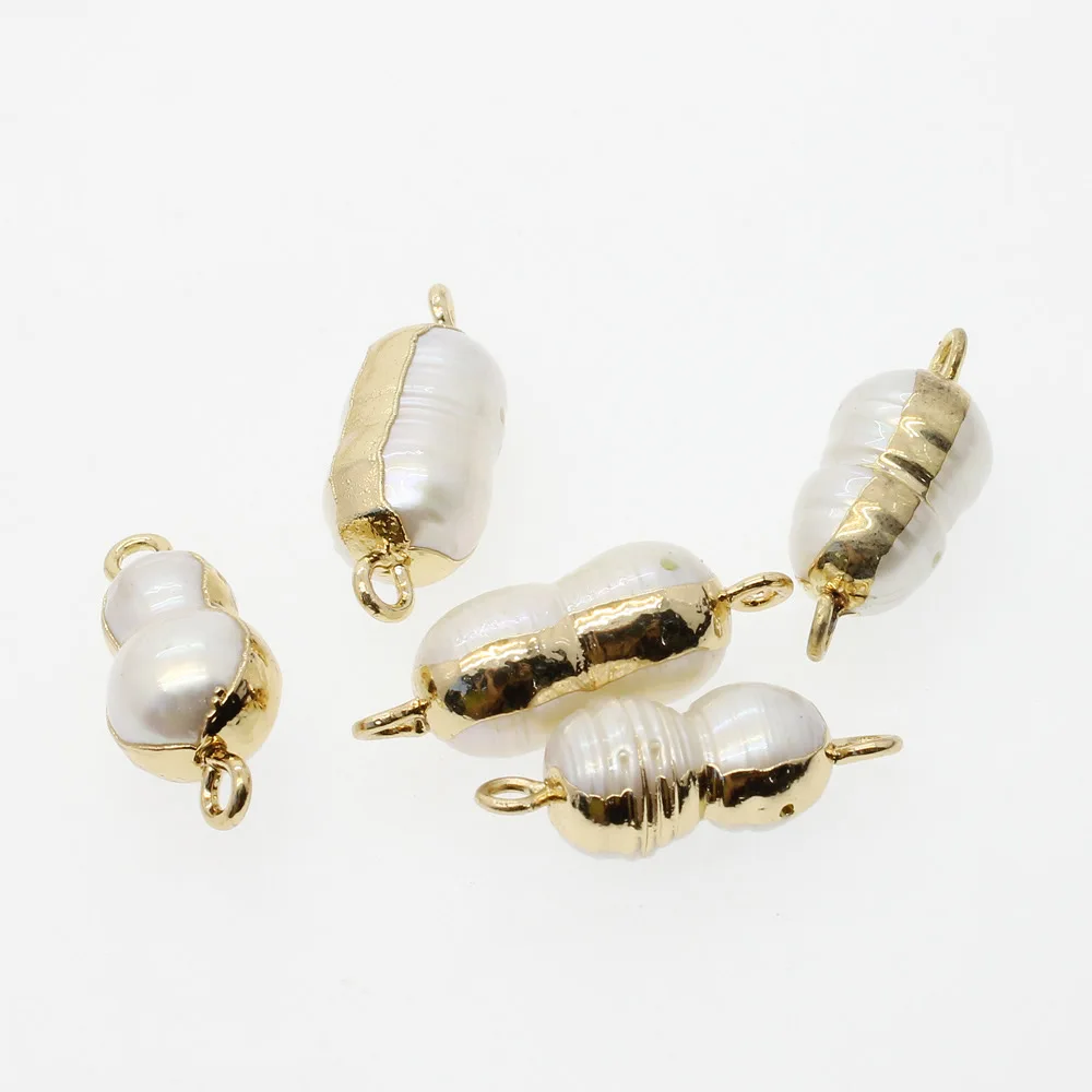 8*20mm Natural freshwater pearl connector Double loop connector pendants DIY jewelry necklaces earrings accessories pendant
8*20mm Natural freshwater pearl connector Double loop connector pendants DIY jewelry necklaces earrings accessories pendant