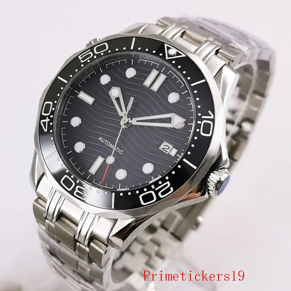 Роскошный 41 мм черный циферблат, сапфировое стекло, индикатор Даты, движение miyota, браслет из нержавеющей стали, Керамическая рамка
Роскошный 41 мм черный циферблат, сапфировое стекло, индикатор Даты, движение miyota, браслет из нержавеющей стали, Керамическая рамка