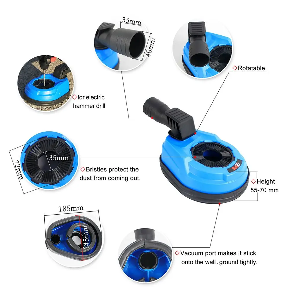 Electric Drill Dust Collector Hammer Drill Dust Cover Impact Attachment Universal For Drilling Angle Grinder Dust Shroud
Electric Drill Dust Collector Hammer Drill Dust Cover Impact Attachment Universal For Drilling Angle Grinder Dust Shroud