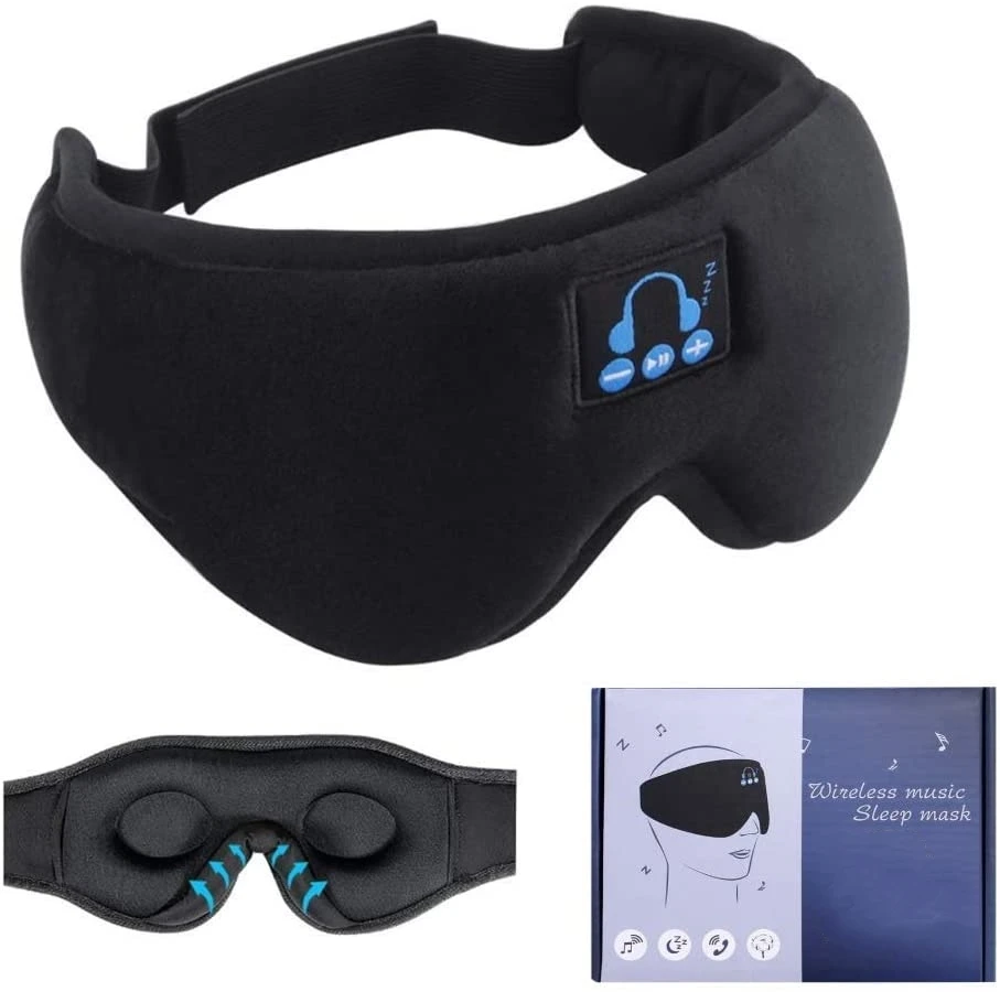 Sleep Headphones Bluetooth 5.0 Wireless 3D Eye Mask HeadSet With Microphone for Side Breathable Sleepers Travel Call And Music
Sleep Headphones Bluetooth 5.0 Wireless 3D Eye Mask HeadSet With Microphone for Side Breathable Sleepers Travel Call And Music