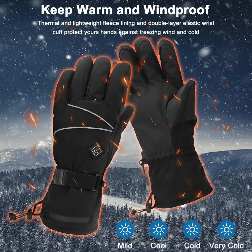 1 Pair Winter Thermal Gloves Windproof Impervious Running Gloves Three-speed Temperature Grip for Cycling Walking Climbing Skiin
1 Pair Winter Thermal Gloves Windproof Impervious Running Gloves Three-speed Temperature Grip for Cycling Walking Climbing Skiin