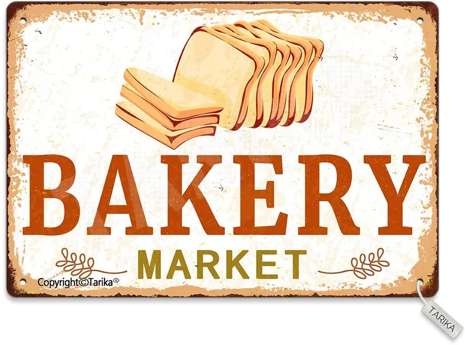 Bakery Market 20X30 cm Tin Vintage Look Decoration Painting Sign for Home Kitchen Bathroom Farm Garden Garage Inspirational
Bakery Market 20X30 cm Tin Vintage Look Decoration Painting Sign for Home Kitchen Bathroom Farm Garden Garage Inspirational