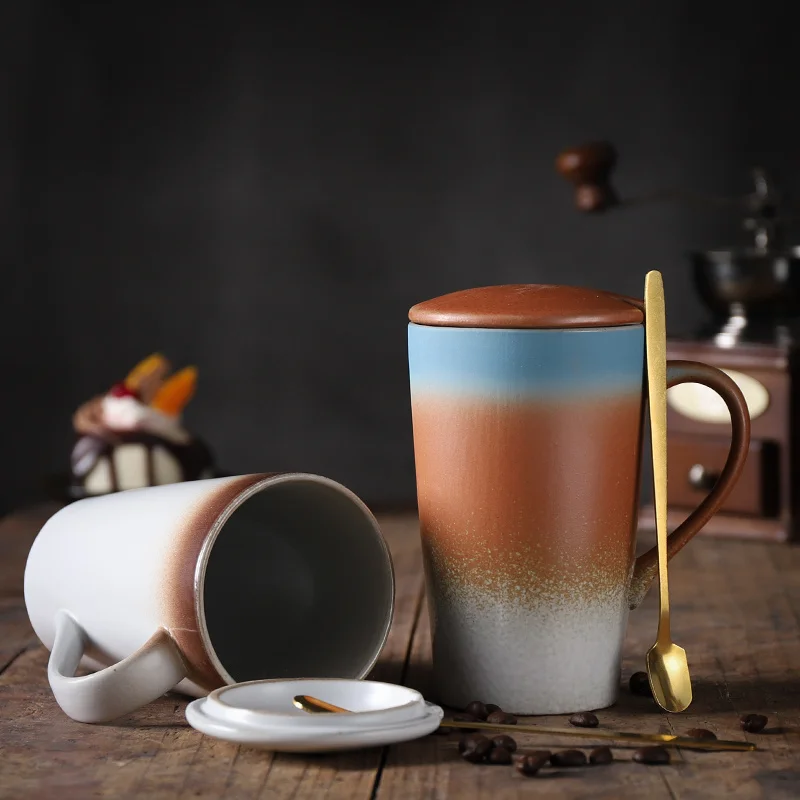 Hand made Japanese frosted Mug Creative ceramic Mug with spoon drinking cup household milk coffee tea cup sublimation
Hand made Japanese frosted Mug Creative ceramic Mug with spoon drinking cup household milk coffee tea cup sublimation