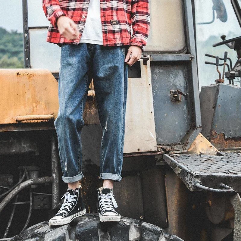 Men Ins Pants Casual Mens Hip Hop Rap Trousers Street Ripped Jeans Loose Straight Full close-fitting Relaxed Tapered Jean
Men Ins Pants Casual Mens Hip Hop Rap Trousers Street Ripped Jeans Loose Straight Full close-fitting Relaxed Tapered Jean