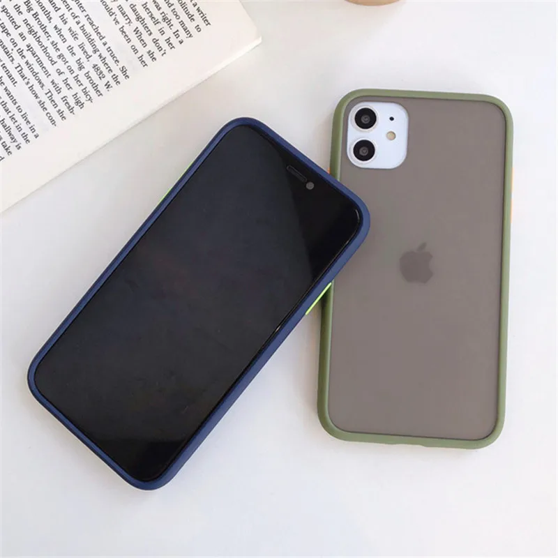 Shockproof Silicone Bumper Phone Case For iPhone 12 Mini 11 Pro Max X XR XS MAX 8 7 Plus SE 2020 Luxury Matte Transparent Cover
Shockproof Silicone Bumper Phone Case For iPhone 12 Mini 11 Pro Max X XR XS MAX 8 7 Plus SE 2020 Luxury Matte Transparent Cover
