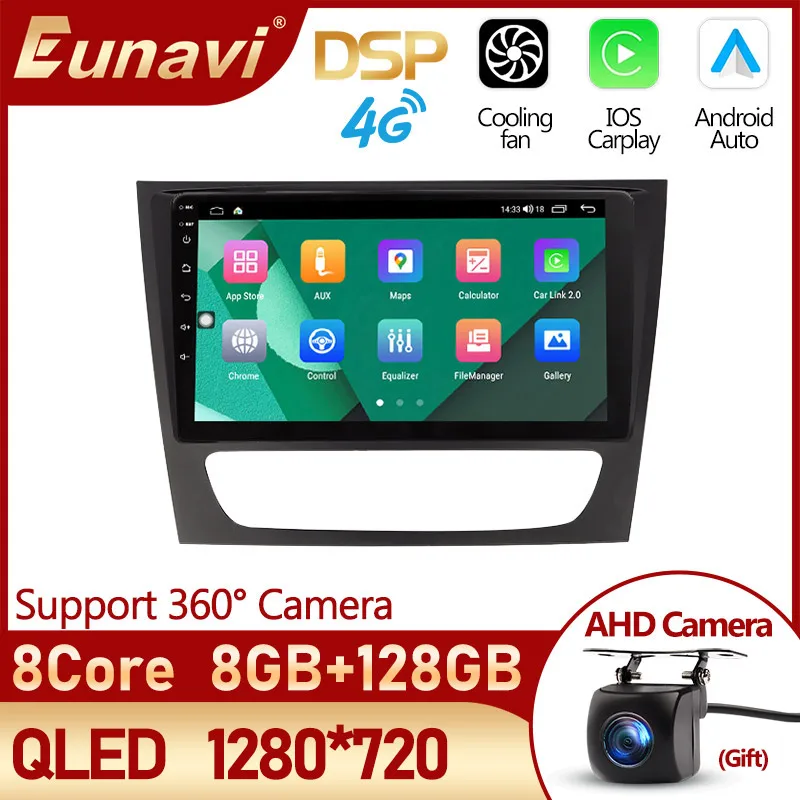 Eunavi 4G QLED Android авто мультимедиа для Mercedes Benz E Class W211 E300 E200 E220 E350 E240 E270 2002-2010 автомобильное радио GPS 2Din
Eunavi 4G QLED Android авто мультимедиа для Mercedes Benz E Class W211 E300 E200 E220 E350 E240 E270 2002-2010 автомобильное радио GPS 2Din
