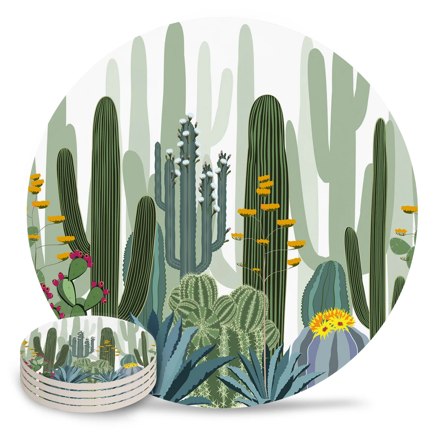 Cactus Flower Plant Placemat Ceramic Drink Coasters Table Decoration Absorbent Moisture
Cactus Flower Plant Placemat Ceramic Drink Coasters Table Decoration Absorbent Moisture