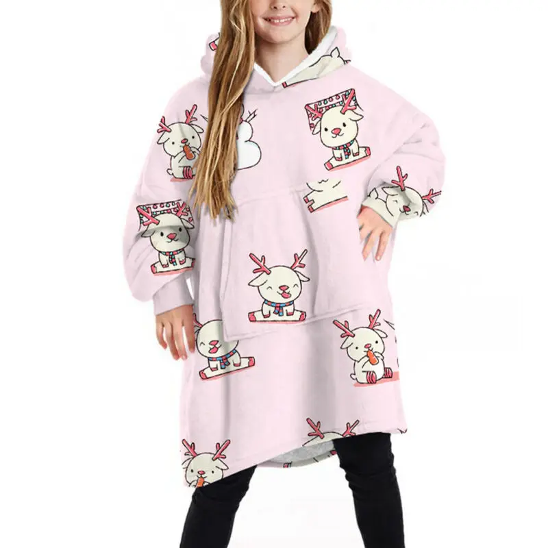Animal Print Boys Girls Winter Mink Fleece Hooded Sweater, Big Pocket Home Casual and Comfortable Pajamas Kids Clothes Fashion
Animal Print Boys Girls Winter Mink Fleece Hooded Sweater, Big Pocket Home Casual and Comfortable Pajamas Kids Clothes Fashion