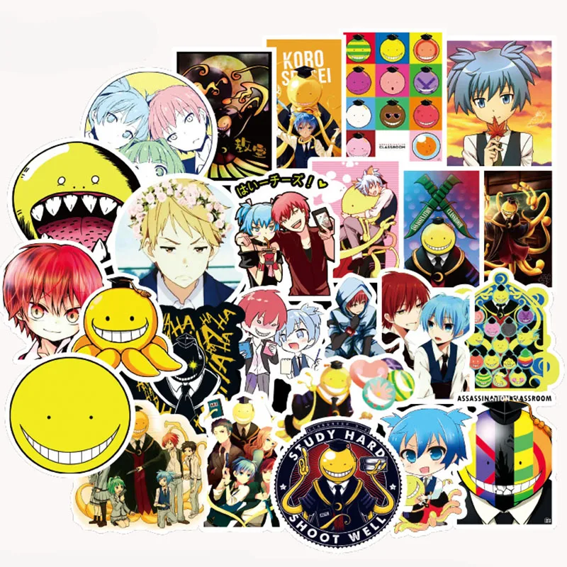 50Pcs Japan Anime Assassination Classroom Graffiti Cartoon Stickers for Luggage Laptop Skateboard Bicycle Decal Sticker
50Pcs Japan Anime Assassination Classroom Graffiti Cartoon Stickers for Luggage Laptop Skateboard Bicycle Decal Sticker