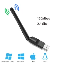 USB Wifi Adapter 150Mbps 2.4 ghz Antenna USB 802.11n/g/b Ethernet Wi-fi dongle usb lan Wireless Network Card PC wifi receiver