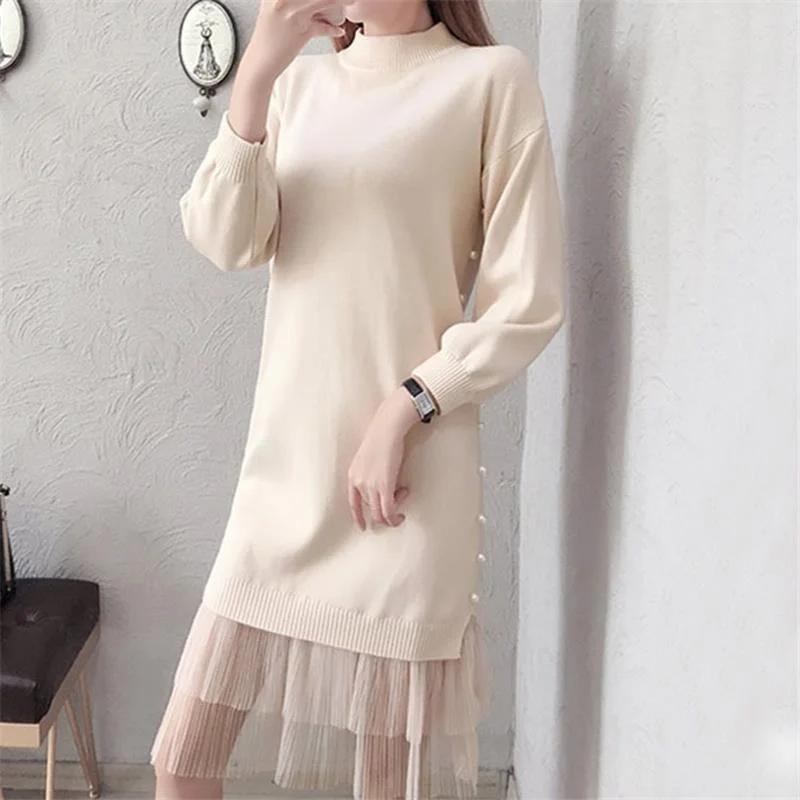 Sweater Dress Long Sleeve Women Knitted New Stylish Robe Cheap Vintage Ladies Dress Plus Size Elastic Vestidos Clothing Female
Sweater Dress Long Sleeve Women Knitted New Stylish Robe Cheap Vintage Ladies Dress Plus Size Elastic Vestidos Clothing Female