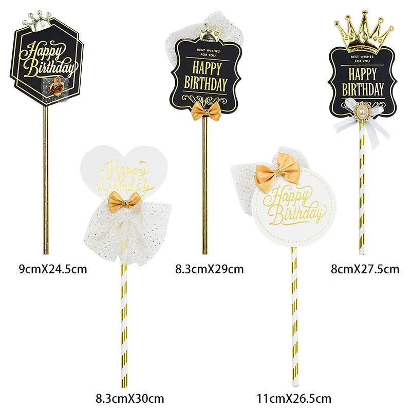 Happy Birthday Royal Crown Cake Topper Black White Style Cupcake Topper Birthday Party Cake Dessert Baking Decoration
Happy Birthday Royal Crown Cake Topper Black White Style Cupcake Topper Birthday Party Cake Dessert Baking Decoration