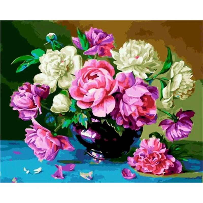 

Цветы SDOYUNO для самостоятельной раскраски, масло, раньше 60x75 см, Раскраска по номерам на холсте, Цифровая ручная роспись, домашний декор