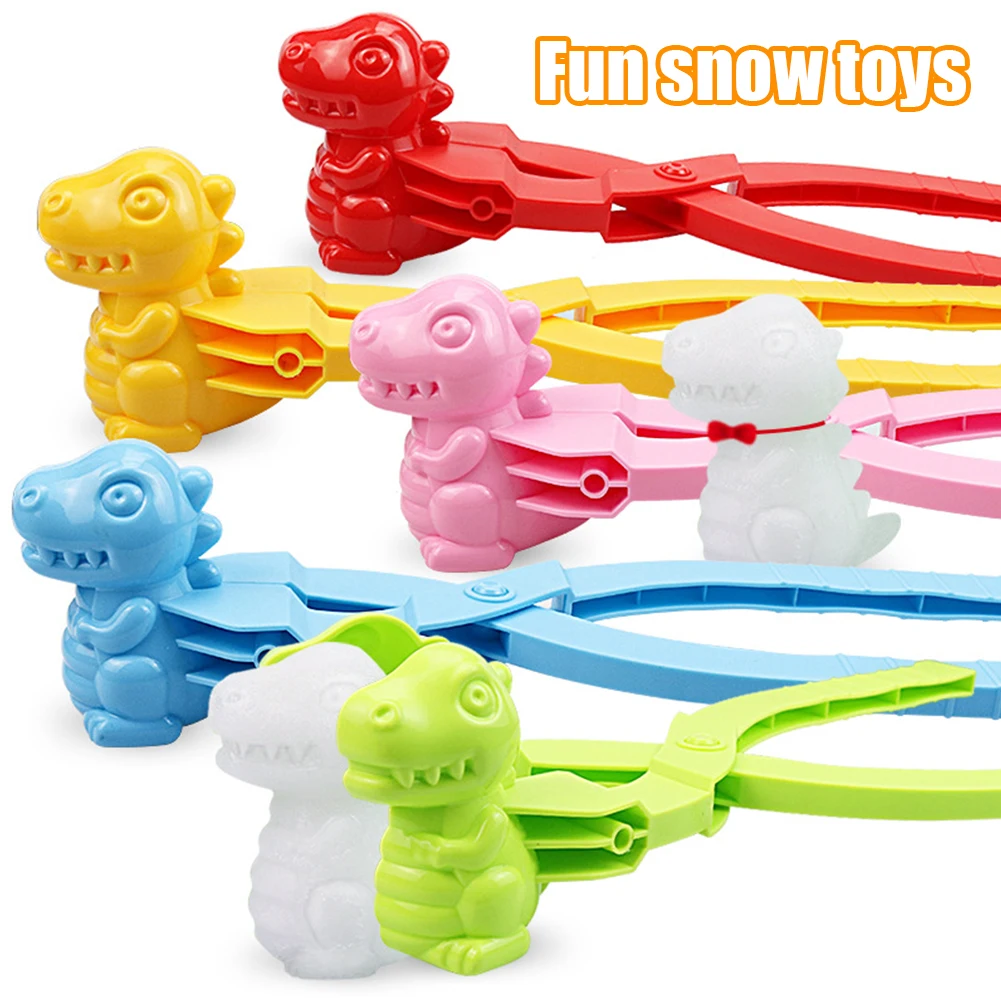 Dinosaur Shaped Snowball Maker Clip Children Outdoor Plastic Winter Snow Sand Mold Tool for Snowball Fight Outdoor Fun Sports
Dinosaur Shaped Snowball Maker Clip Children Outdoor Plastic Winter Snow Sand Mold Tool for Snowball Fight Outdoor Fun Sports