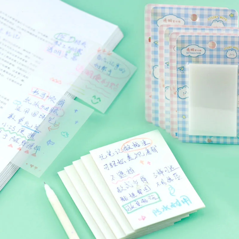 1* Transparent Sticky Notes With Scrapes Stickers Sticky Simple Self-Adhesive Paper
1* Transparent Sticky Notes With Scrapes Stickers Sticky Simple Self-Adhesive Paper