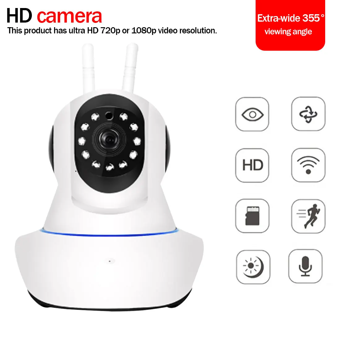 1080P IP Camera Smart Mini WIFI wireless home surveillance Camera video surveillance Wifi pet infrared monitor audio 
1080P IP Camera Smart Mini WIFI wireless home surveillance Camera video surveillance Wifi pet infrared monitor audio
