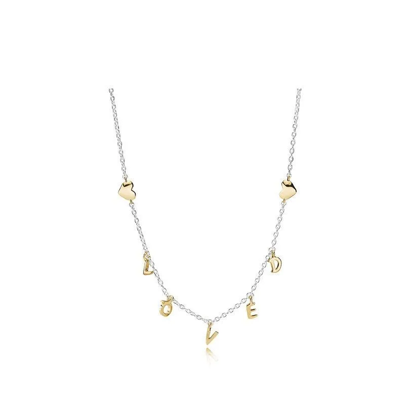 Original 925 Sterling Silver Pan necklace Golden Love Honey Pan necklace For Women Wedding Party Gift Fashion Jewelry
Original 925 Sterling Silver Pan necklace Golden Love Honey Pan necklace For Women Wedding Party Gift Fashion Jewelry