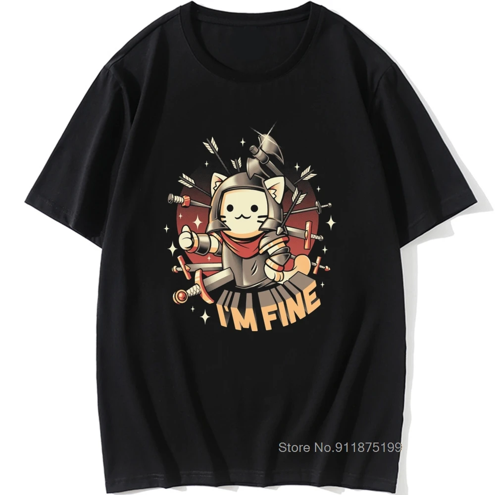 I'm Fine T-shirt Fallout Cat Tshirt Men Vault Boy Tops Tees Kawaii Kitty Fun Cotton Tees Warrior Short Sleeve Funny Shirts
I'm Fine T-shirt Fallout Cat Tshirt Men Vault Boy Tops Tees Kawaii Kitty Fun Cotton Tees Warrior Short Sleeve Funny Shirts