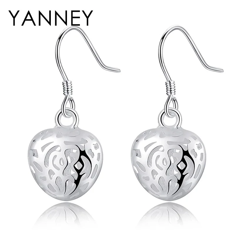 YANNEY 925 Sterling Silver Pendant Earrings Exquisite Romantic Hollow Heart Earrings For Women Fashion Wedding Jewelry Gifts
YANNEY 925 Sterling Silver Pendant Earrings Exquisite Romantic Hollow Heart Earrings For Women Fashion Wedding Jewelry Gifts