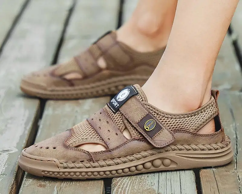 High Quality Men Sandals Summer Comfortable Soft Men's Shoes Casual Beach Outdoor Handmade Beach Sandals 2021 Big Size 46
High Quality Men Sandals Summer Comfortable Soft Men's Shoes Casual Beach Outdoor Handmade Beach Sandals 2021 Big Size 46