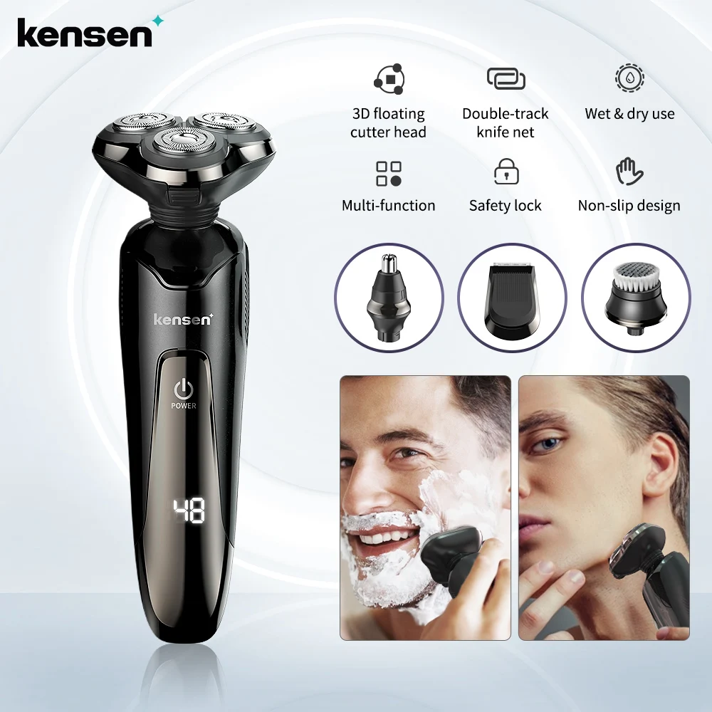 Бритва мужская электрическая, 4 в 1, с триммером для бороды
Бритва мужская электрическая, 4 в 1, с триммером для бороды