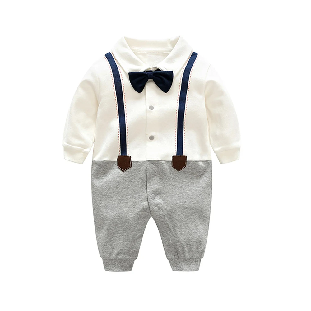 Newborn Baby Boys Rompers Long Sleeve Solid Bow Spring/Autumn Turn-down Collar Print Cotton Fashion Knit Stripes Print Bodysuit
Newborn Baby Boys Rompers Long Sleeve Solid Bow Spring/Autumn Turn-down Collar Print Cotton Fashion Knit Stripes Print Bodysuit